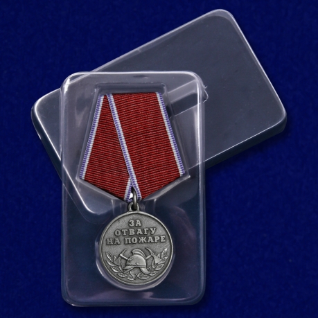 Медаль "За отвагу на пожаре" (МВД РФ) с доставкой