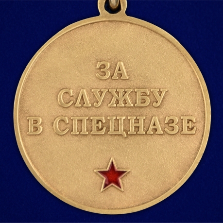 Медаль За службу в 25-м ОСН Меркурий в бархатном футляре