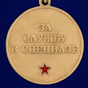 Медаль За службу в ОВСН Росомаха в футляре с удостоверением