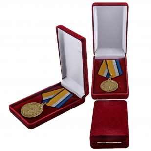Медаль "За службу в войсках РЭБ" в футляре