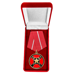 Медаль "За спасение раненых" ЧВК Вагнер (Муляж) в бархатистом футляре
