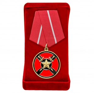 Медаль "За спасение раненых" ЧВК Вагнер (Муляж) в бархатистом футляре