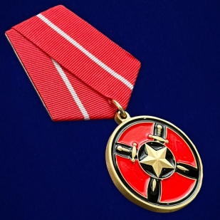 Медаль "За спасение раненых" ЧВК Вагнер (Муляж) в наградном футляре из флока