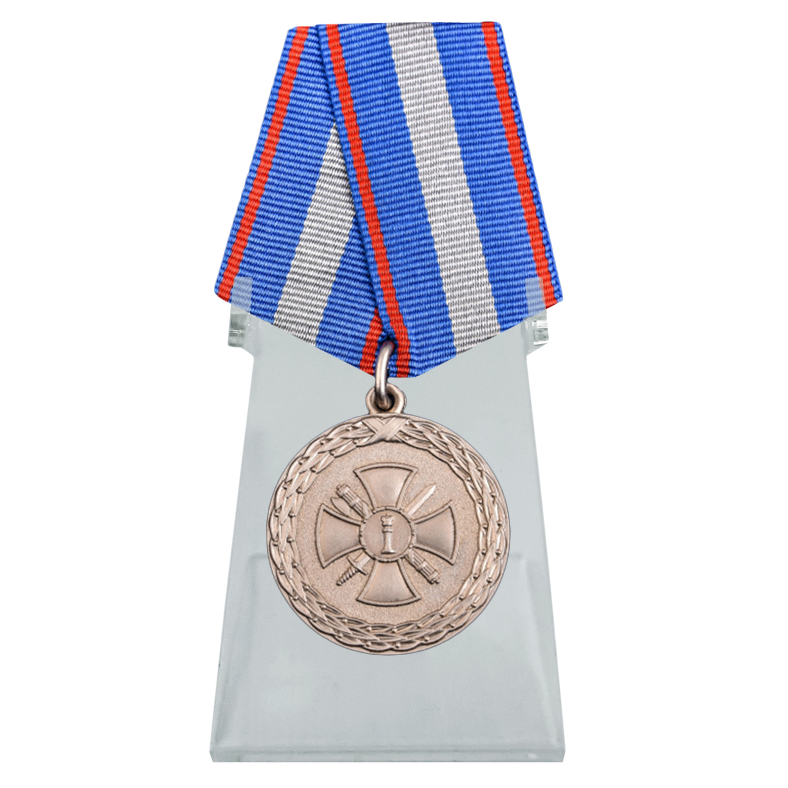 Медаль "За укрепление уголовно-исполнительной системы" 2 степени на подставке