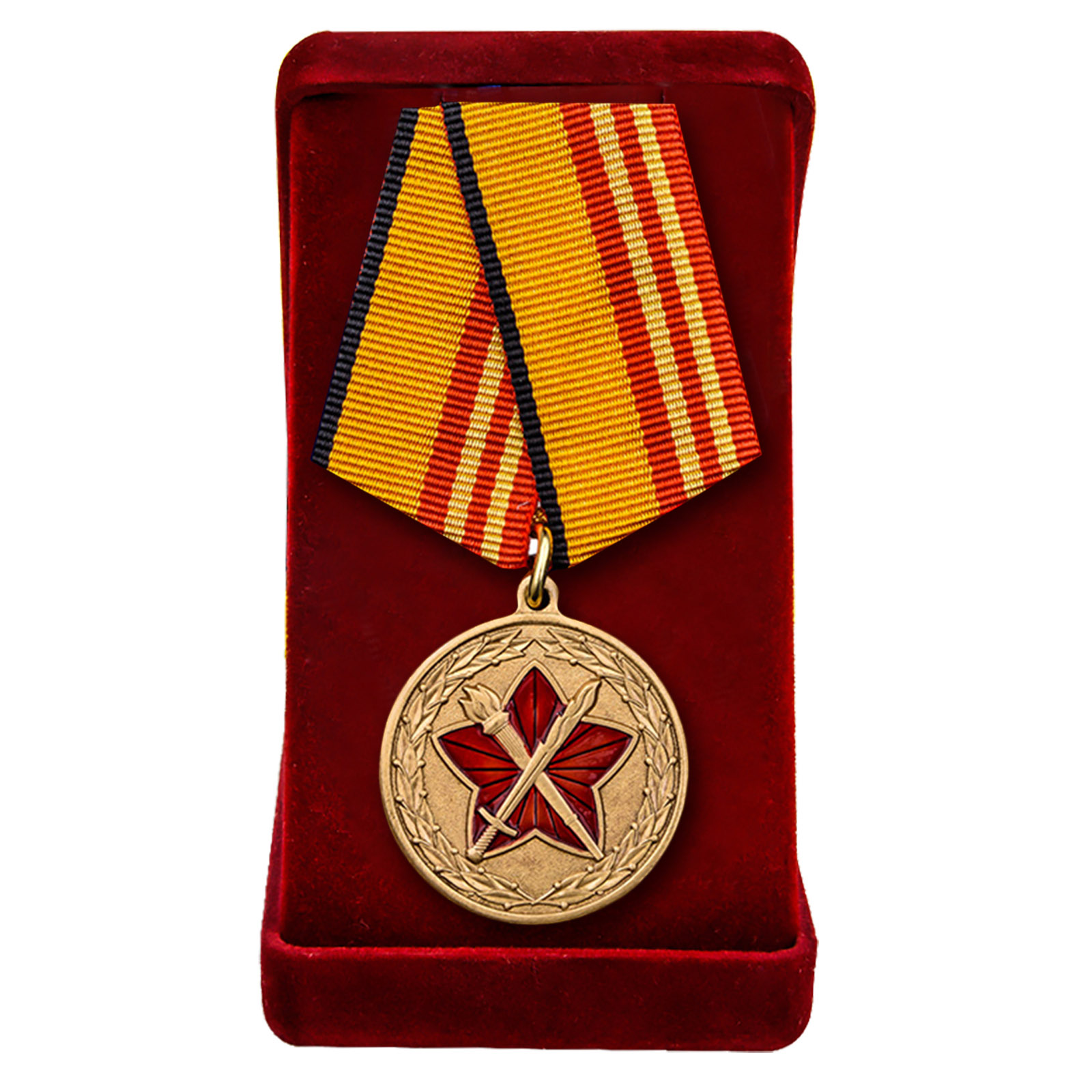 Медаль "За военно-политическую работу" в футляре