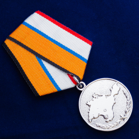 Медаль За возвращение Крыма в футляре с удостоверением - общий вид