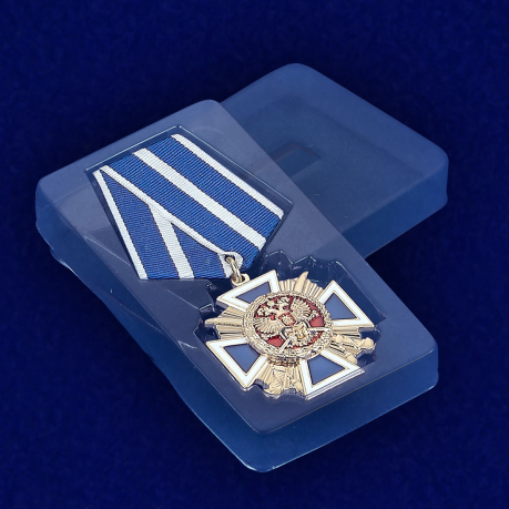 Медаль "За заслуги перед казачеством" 1-й степени - вид в футляре
