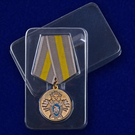 Медаль СК РФ За заслуги - в пластиковом футляре