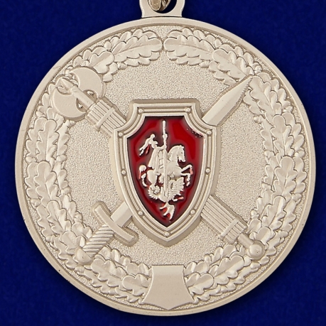 Медаль "За заслуги в обеспечении законности и правопорядка" МО РФ - аверс
