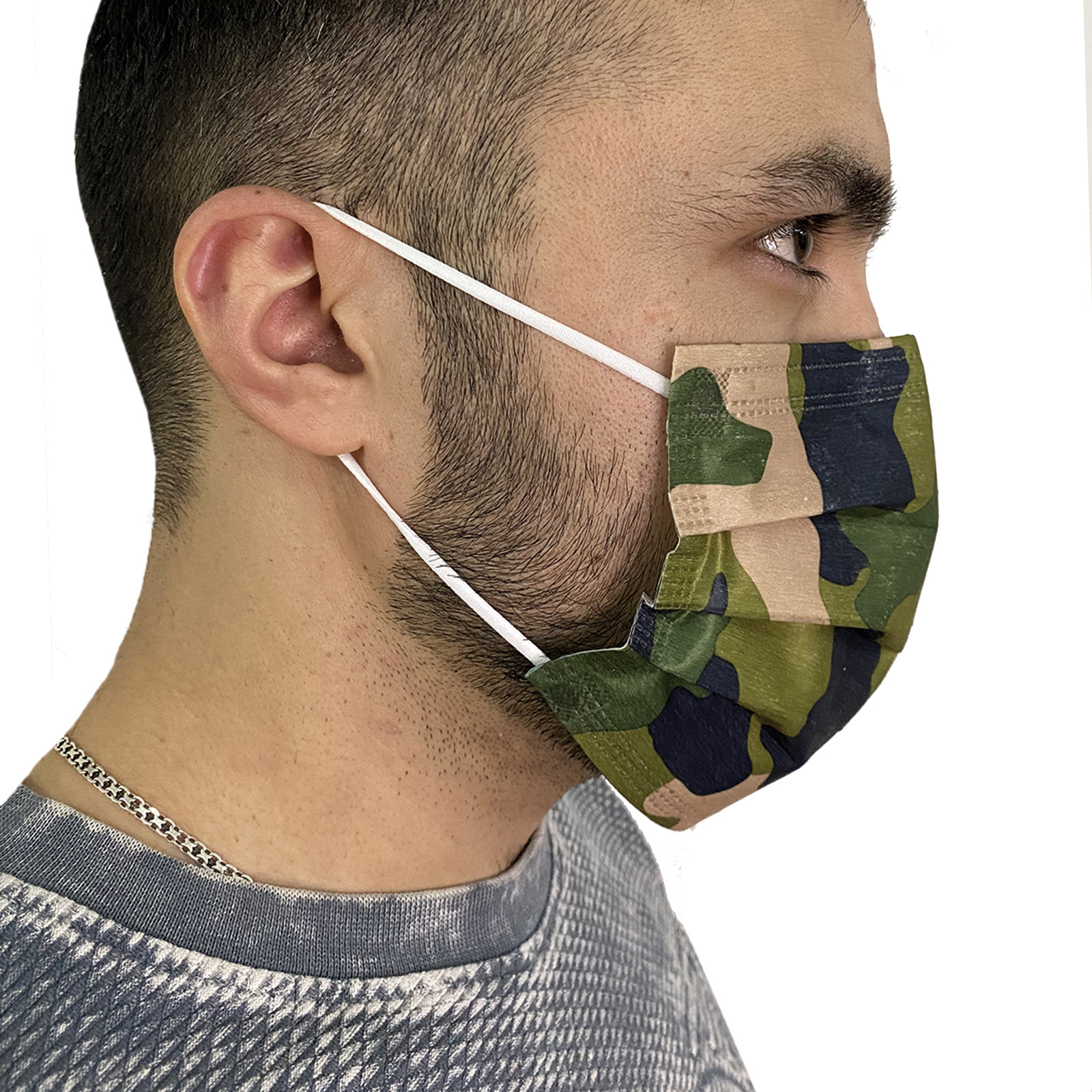 Купить в интернет магазине маску медицинскую с тактическим узором 