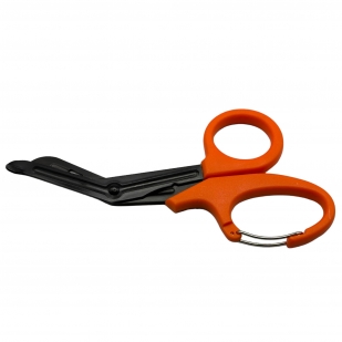 Медицинские изогнутые ножницы EDC Gear с карабином (Оранжевые)