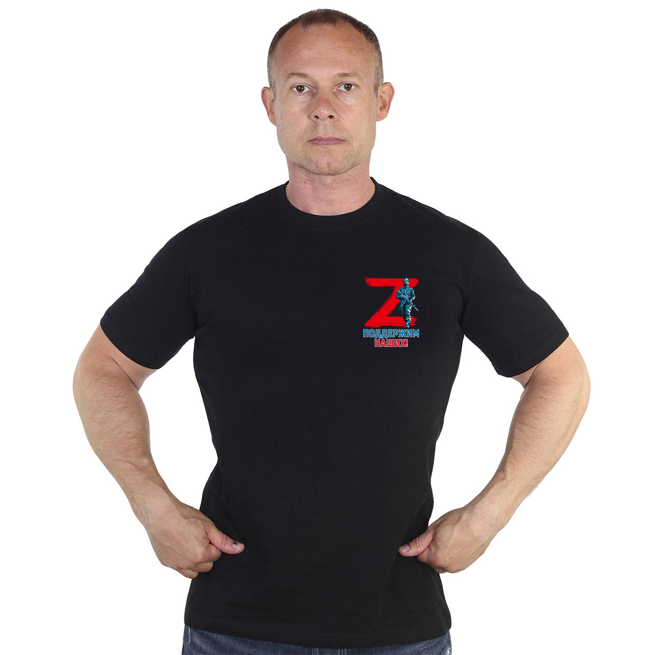 Черная мужская футболка Z