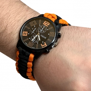 Многофункциональные часы с браслетом из паракорда