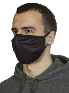 Многоразовая защитная черная маска по выгодной цене