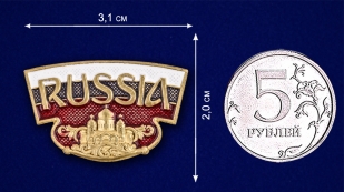 Многоцелевой шильд "RUSSIA" - размер