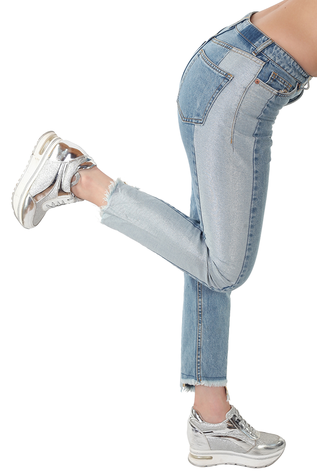 Купить в интернет магазине красивые женские джинсы с бахромой