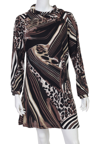 Модное платье с леопардовым принтом