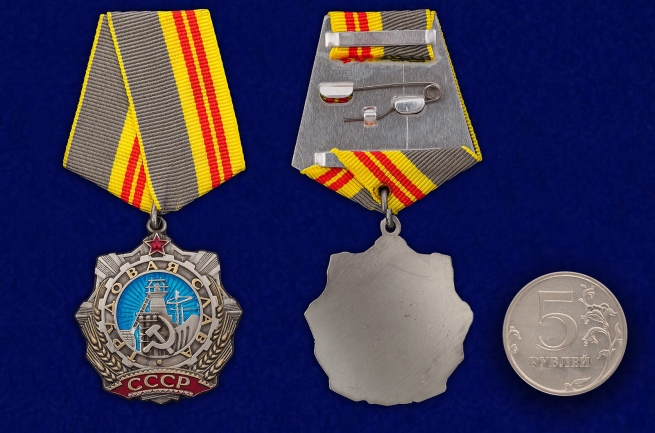 Орден Трудовой Славы 2 степени - сравнительные размеры