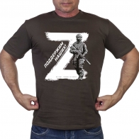 Мужская футболка хаки-олива со знаком «Z»