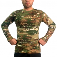 Мужская футболка с длинным рукавом в камуфляже Multicam