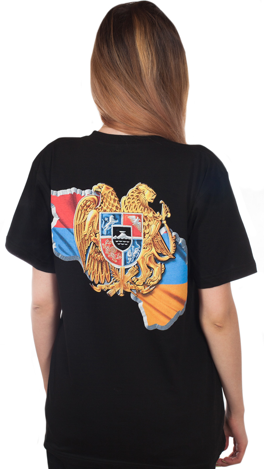 Мужская футболка с гербом Армении – дешевые подарки на День защитника Отечества