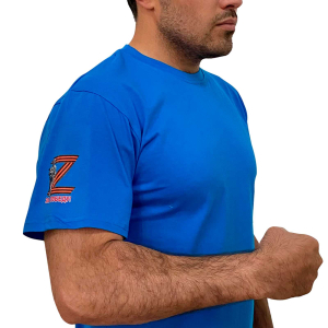 Мужская голубая футболка Z