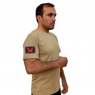 Мужская хлопковая футболка с термотрансфером W