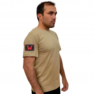 Мужская хлопковая футболка с термотрансфером W