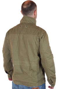 Демисезонная мужская куртка-парка Southern Territory (Норвегия). Модный милитари цвет, натуральная ткань, отсутствие дешевого декора
