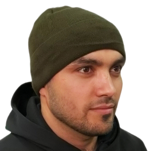 Мужская шапка хаки-олива