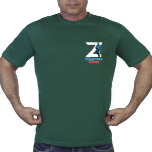 Мужская зеленая футболка с термотрансфером символ «Z»