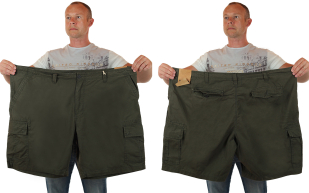 Мужские шорты баталы в стиле милитари от Urban Pipeline по лучшей цене