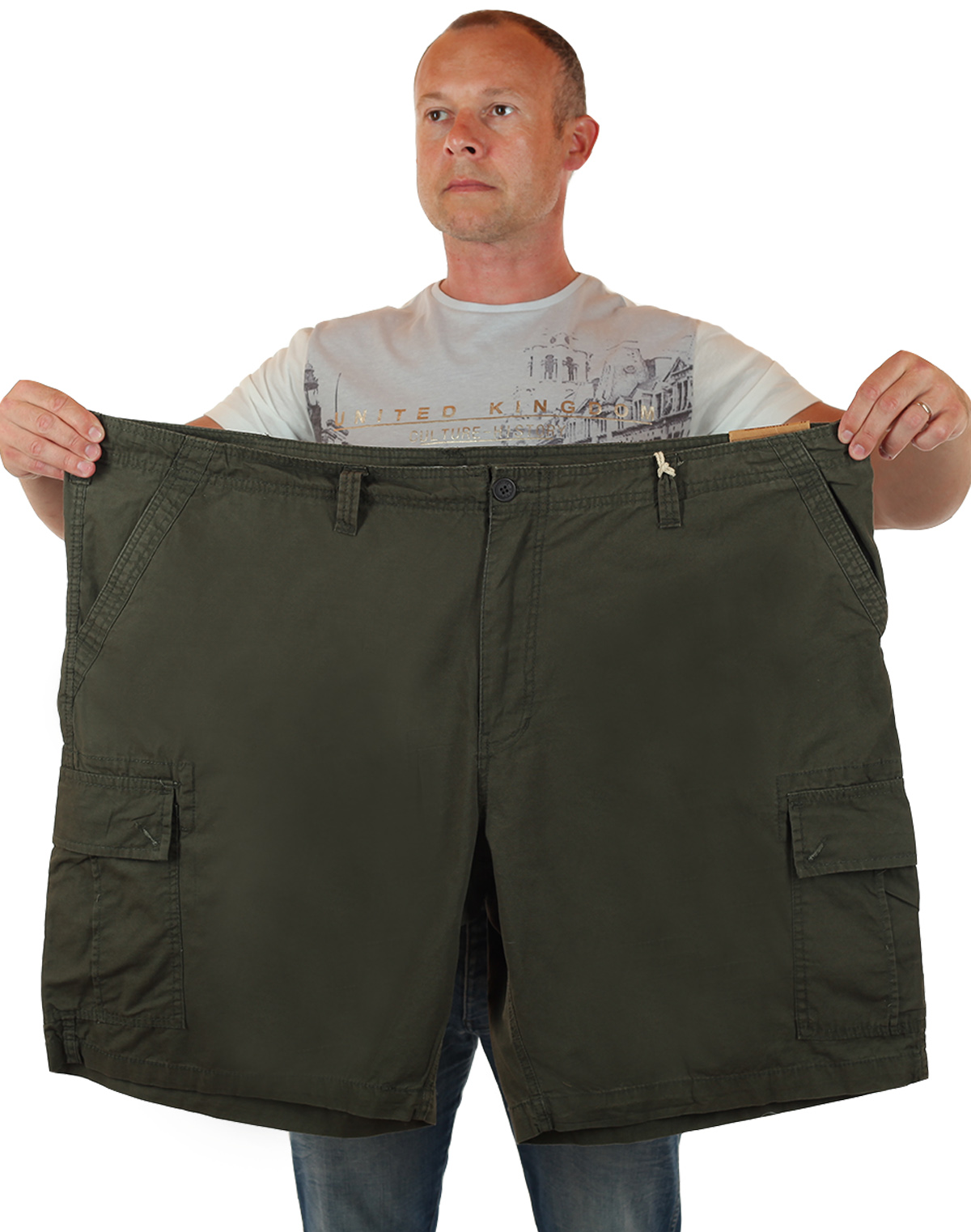 Купить мужские шорты баталы в стиле милитари от Urban Pipeline