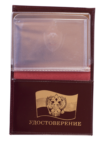 Мужское кожаное портмоне с жетоном МВД России по лучшей цене