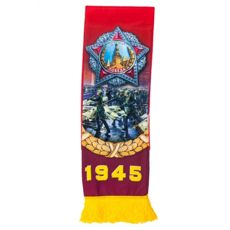 Мужской шарф со Сталиным "Мы победили!" - с доставкой