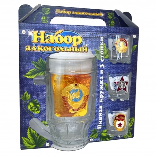 Алкогольный набор для мужских коктейлей Гвардейский