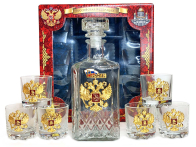 Подарочный водочный набор «Герб России»
