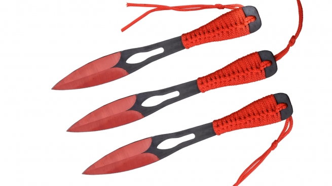 Купить набор из 3-х сбалансированных метательных ножей