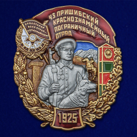 Знак "43 Пришибский Краснознамённый Пограничный отряд" №2420