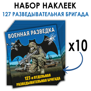 Набор наклеек "127-я отдельная разведывательная бригада"