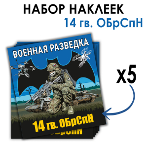 Набор наклеек 14 Гв. ОБрСпН