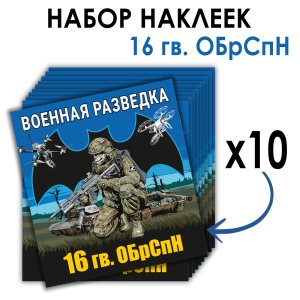 Набор наклеек 16 Гв. ОБрСпН