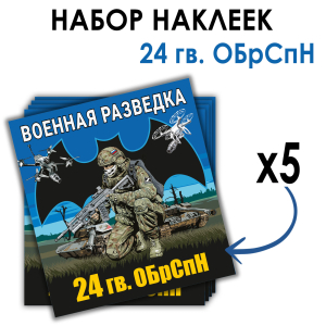 Набор наклеек 24 Гв. ОБрСпН