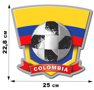 Наклейка COLOMBIA болельщикам