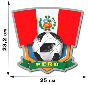 Наклейка ЧМ-2018 со сборной Перу