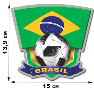 Наклейка Brasil на Чемпионат мира.