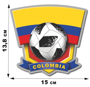 Фанатская наклейка COLOMBIA