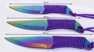 Ножи с титановым покрытием - разнообразные размеры