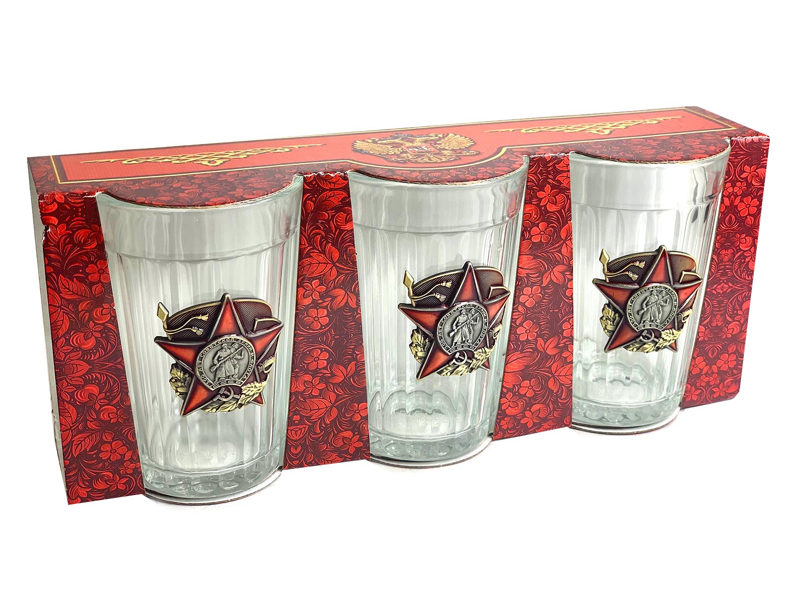 Купить в интернет магазине набор подарочных стаканов Красная Армия
