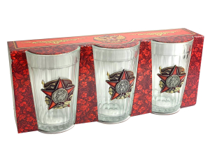 Подарочный набор стаканов «Красная Армия»